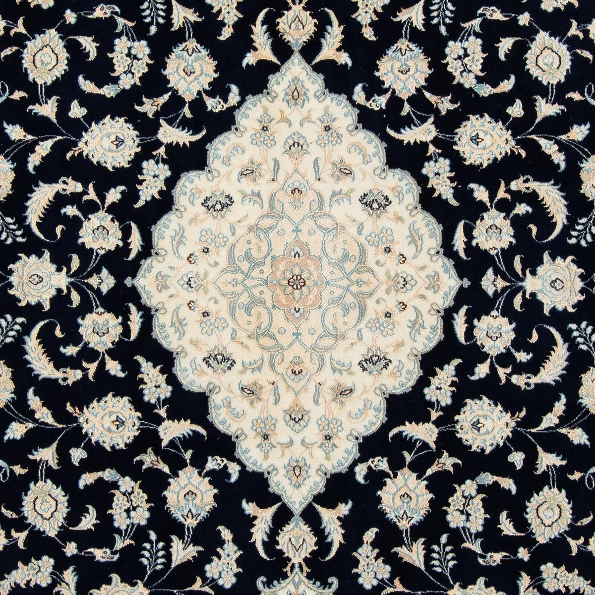 Perzisch tapijt - Nain - Koninklijk - 300 x 204 cm - zwart