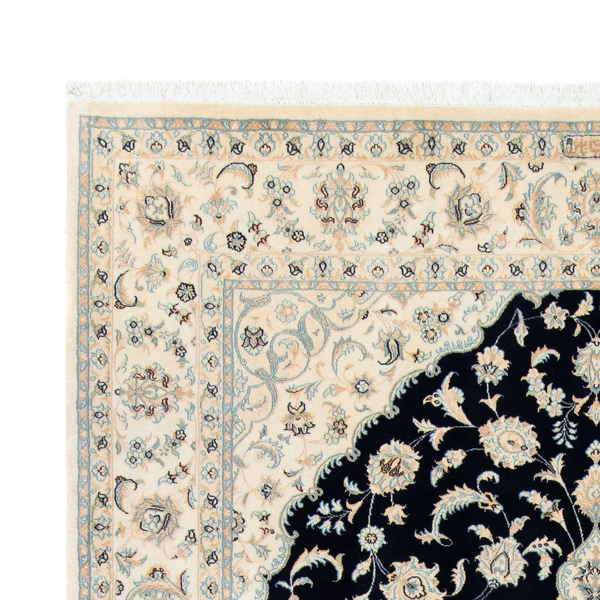 Perzisch tapijt - Nain - Koninklijk - 300 x 204 cm - zwart