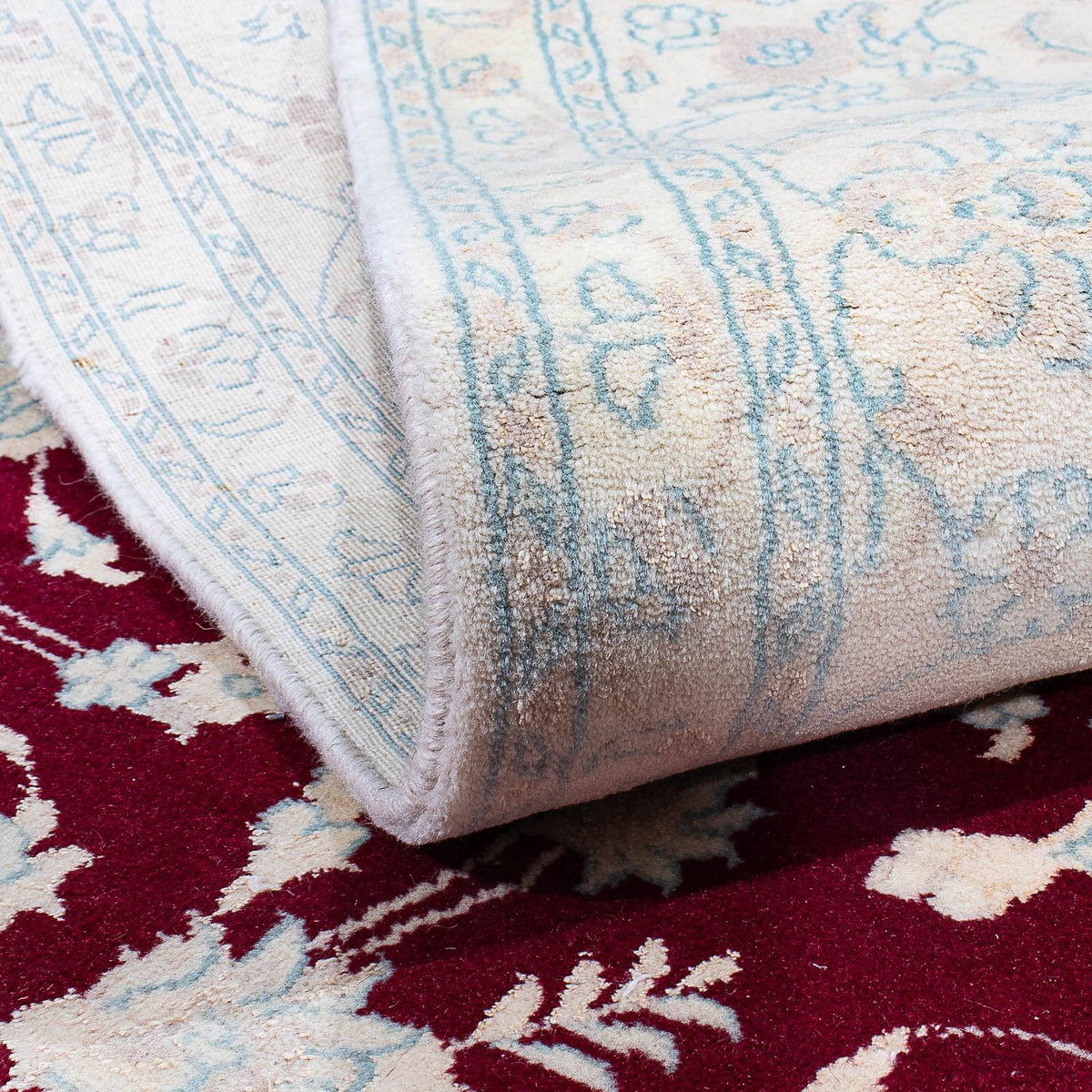 Perzisch tapijt - Nain - 290 x 198 cm - donkerrood