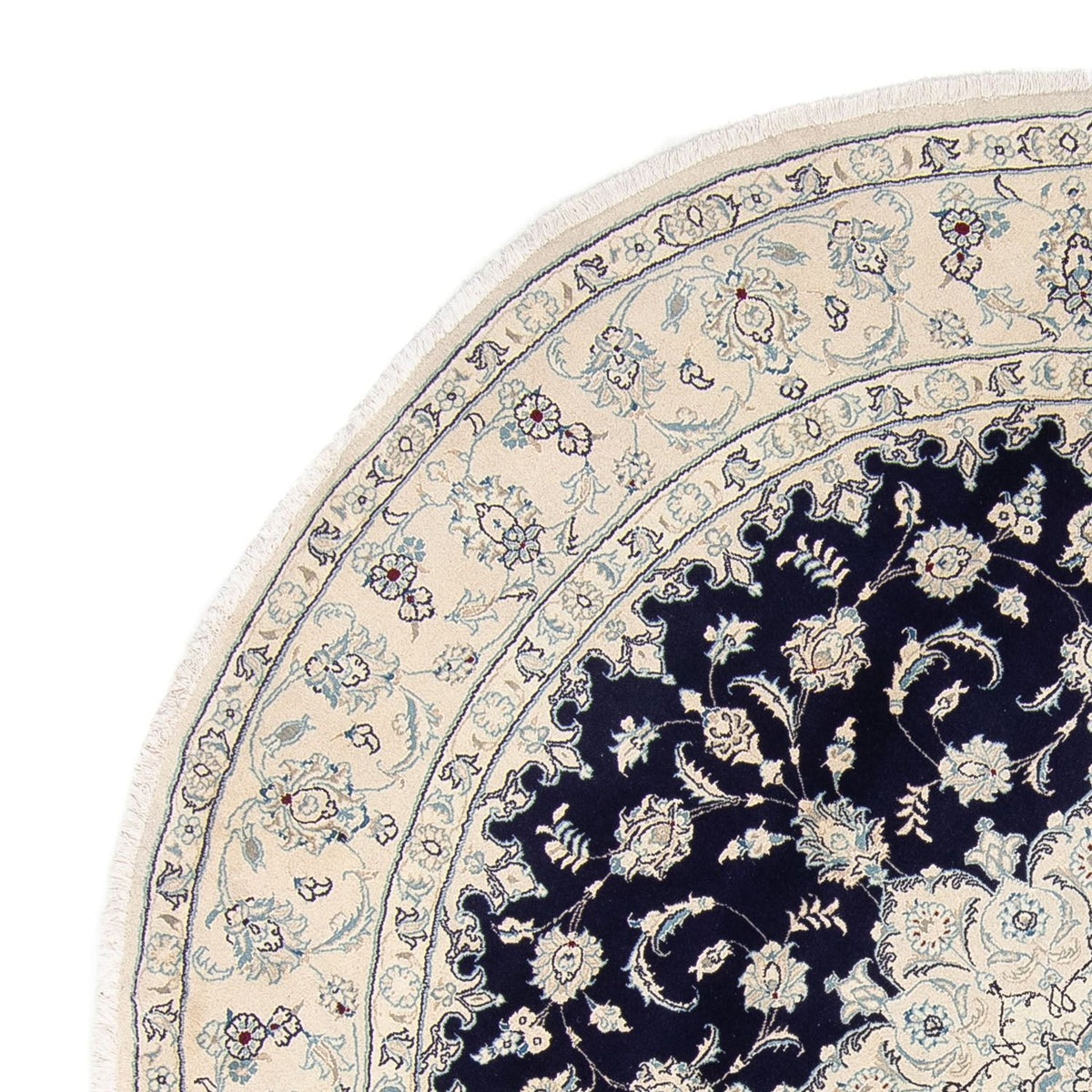 Perzisch tapijt - Nain rond  - 290 x 290 cm - donkerblauw