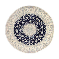 Perzisch tapijt - Nain rond  - 295 x 295 cm - donkerblauw