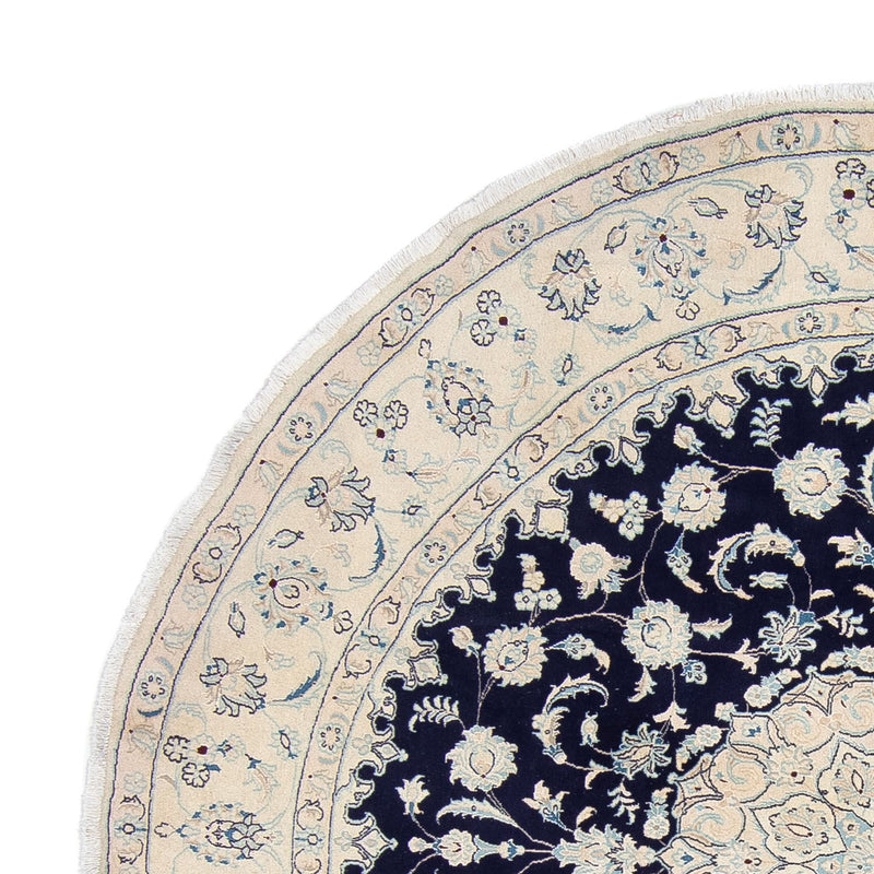 Perzisch tapijt - Nain rond  - 295 x 295 cm - donkerblauw