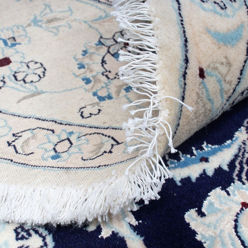 Perzisch tapijt - Nain rond  - 295 x 295 cm - donkerblauw