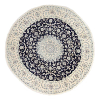 Perzisch tapijt - Nain rond  - 300 x 300 cm - donkerblauw