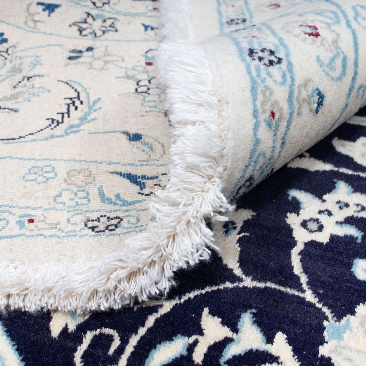 Perzisch tapijt - Nain rond  - 300 x 300 cm - donkerblauw