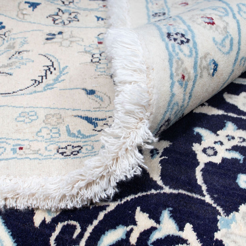 Perzisch tapijt - Nain rond  - 300 x 300 cm - donkerblauw