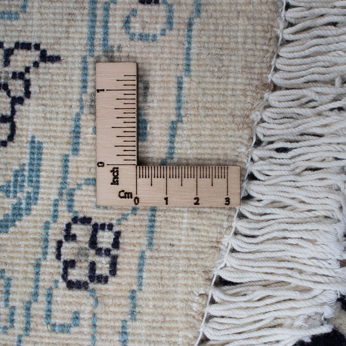 Perzisch tapijt - Nain rond  - 300 x 300 cm - donkerblauw