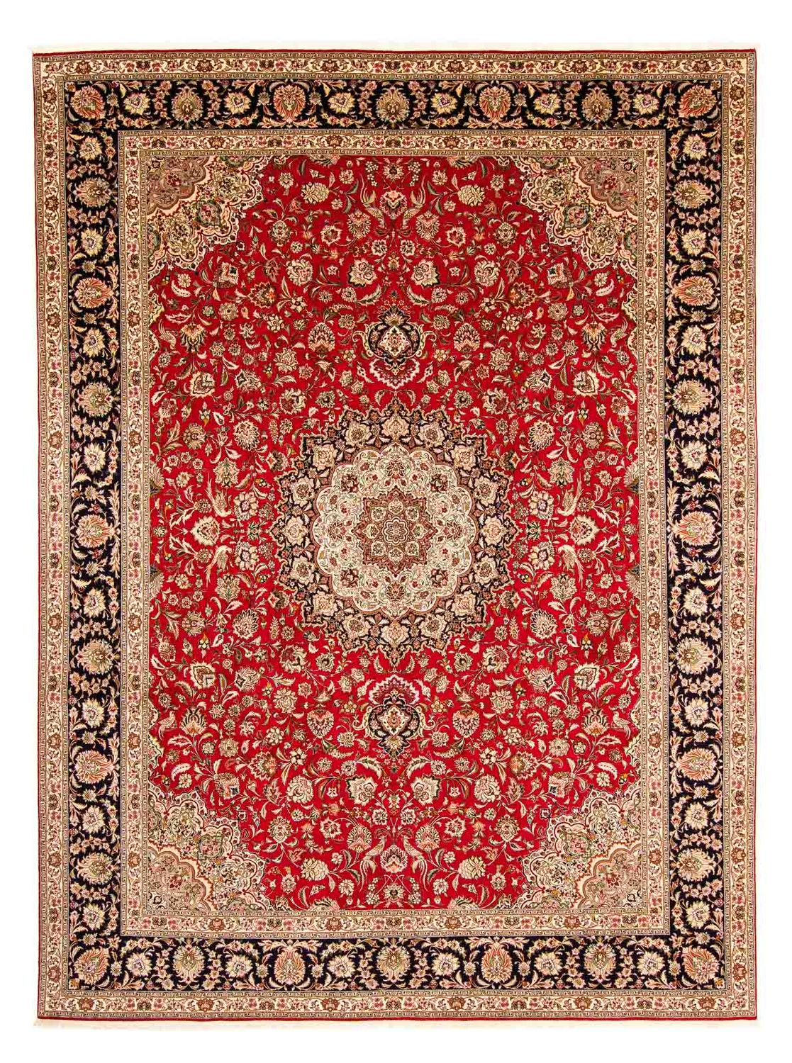 Perzisch tapijt - Tabriz - Royal - 400 x 300 cm - donkerrood