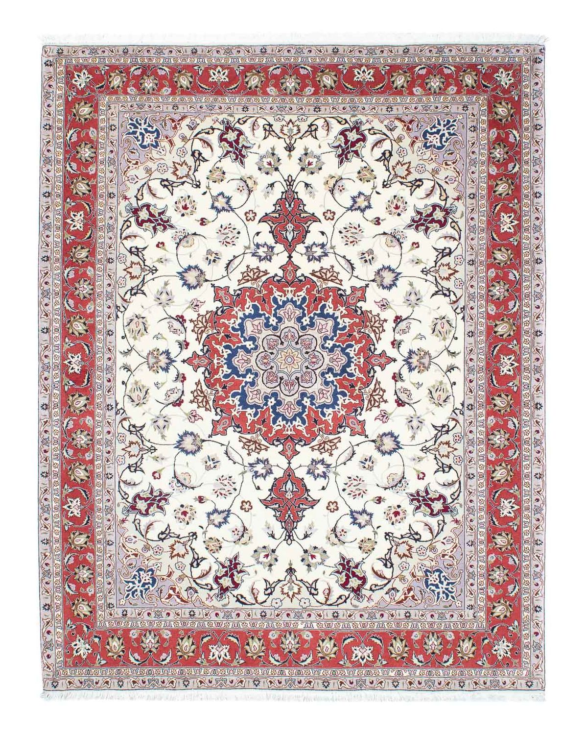 Perzisch tapijt - Tabriz - Royal - 194 x 154 cm - beige