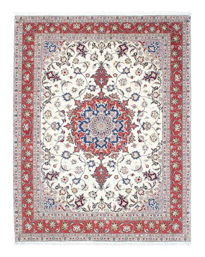 Perzisch tapijt - Tabriz - Royal - 194 x 154 cm - beige