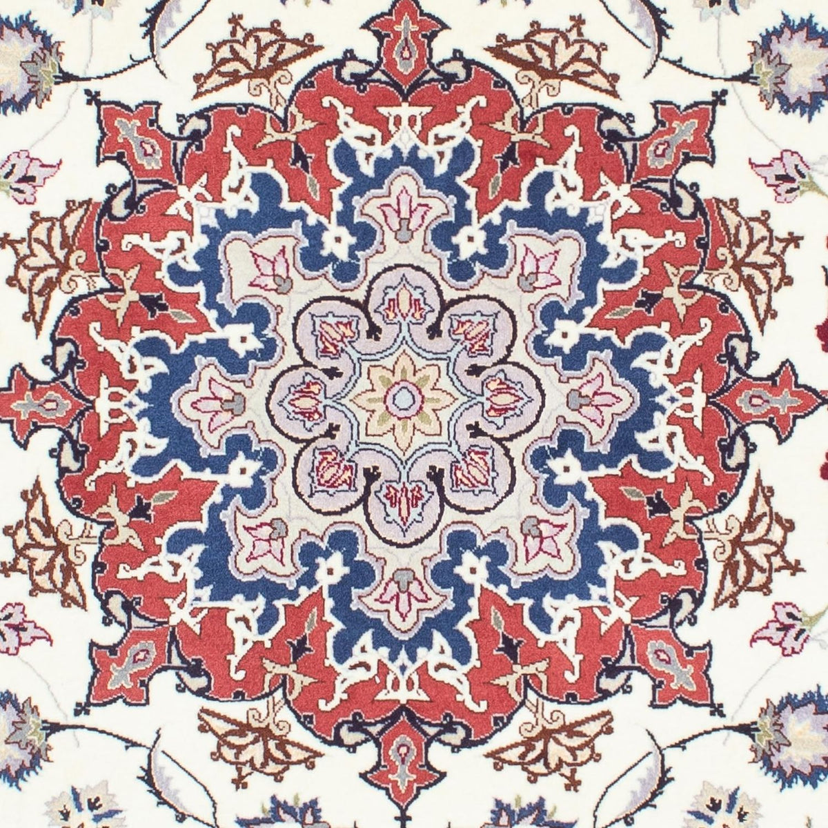 Perzisch tapijt - Tabriz - Royal - 194 x 154 cm - beige