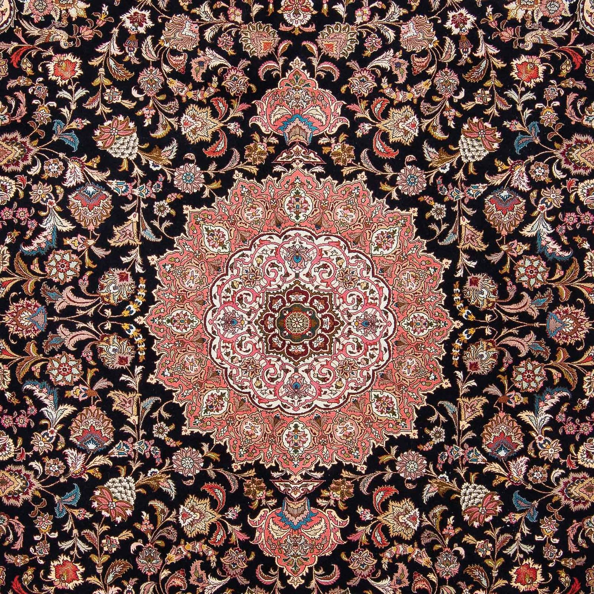 Perzisch tapijt - Tabriz - Royal - 300 x 255 cm - donkerblauw