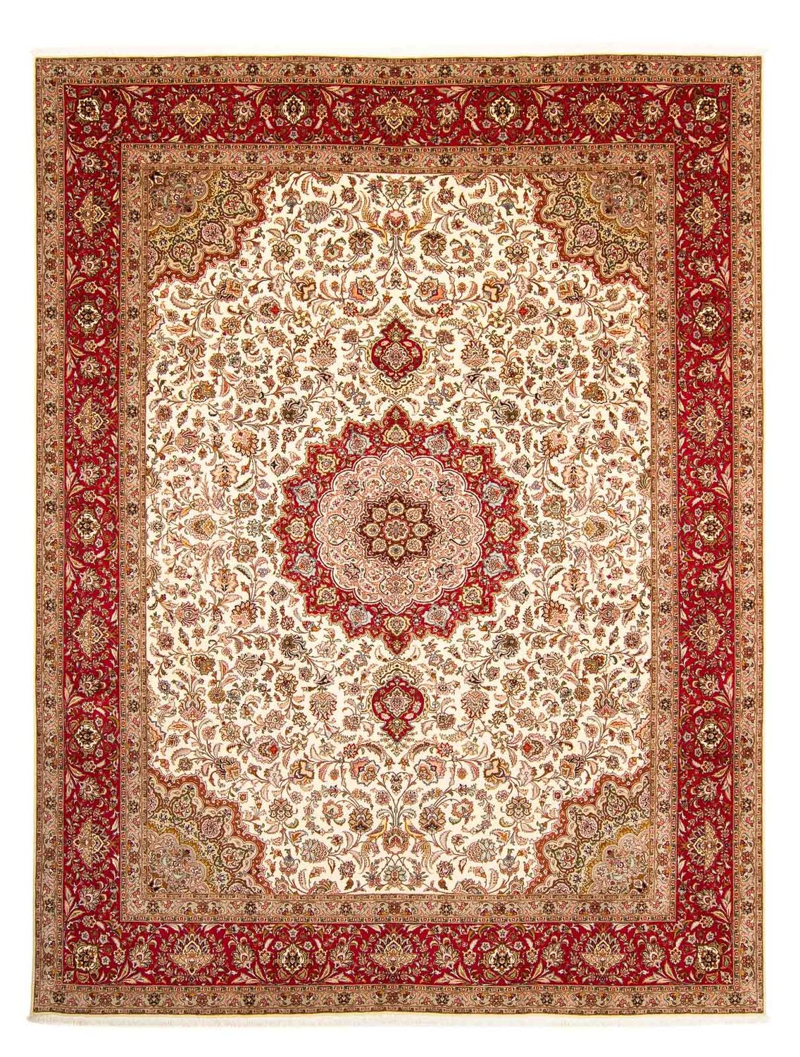 Perzisch tapijt - Tabriz - Royal - 400 x 302 cm - rood