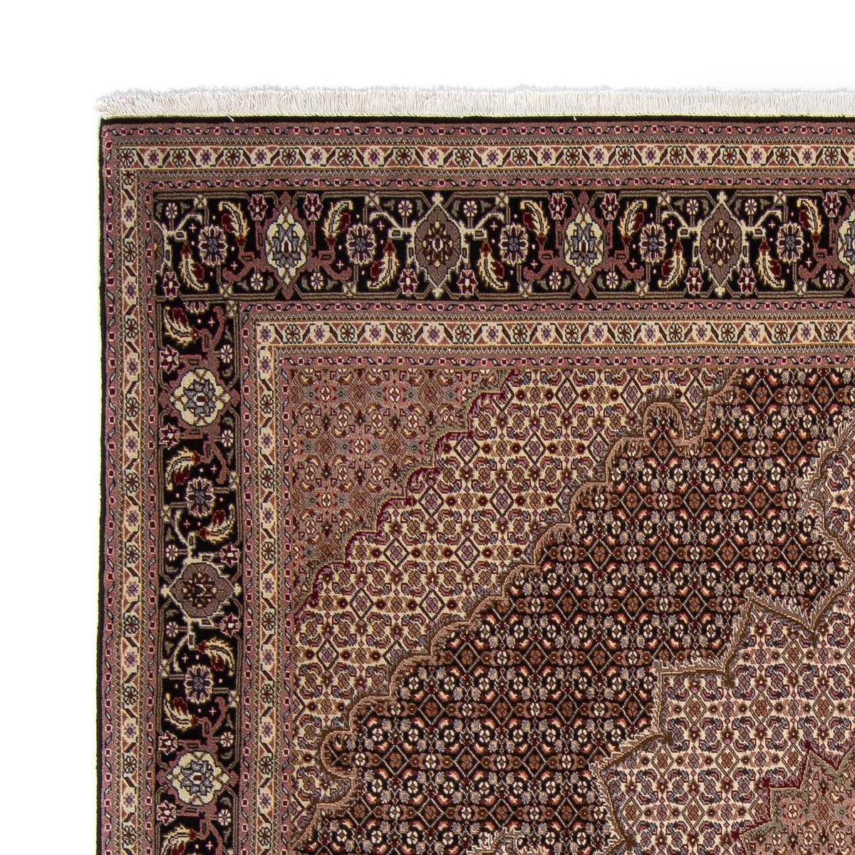 Perzisch tapijt - Tabriz - Royal vierkant  - 248 x 245 cm - bruin