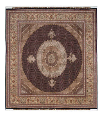 Perzisch tapijt - Tabriz vierkant  - 310 x 302 cm - donkerbruin