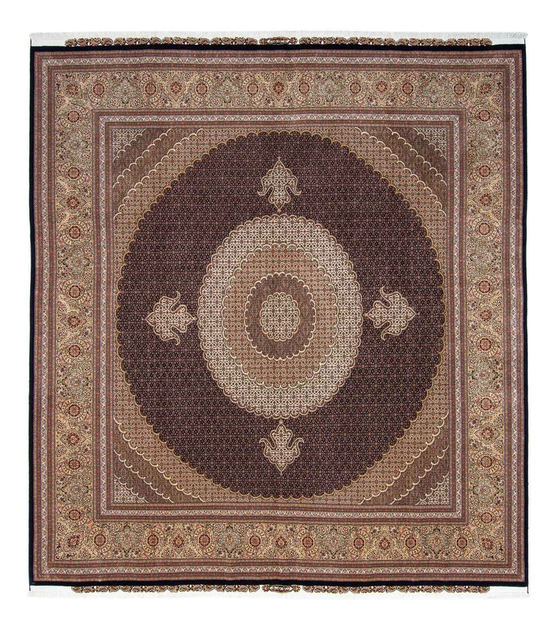Perzisch tapijt - Tabriz vierkant  - 310 x 302 cm - donkerbruin