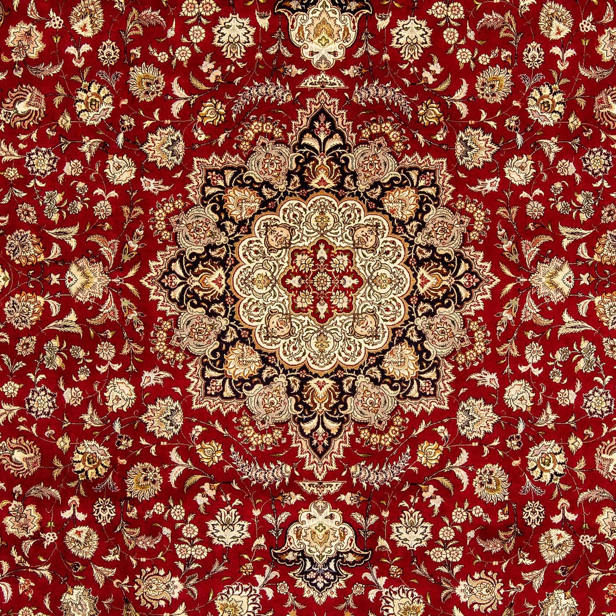 Perzisch tapijt - Tabriz - Royal - 353 x 254 cm - donkerrood