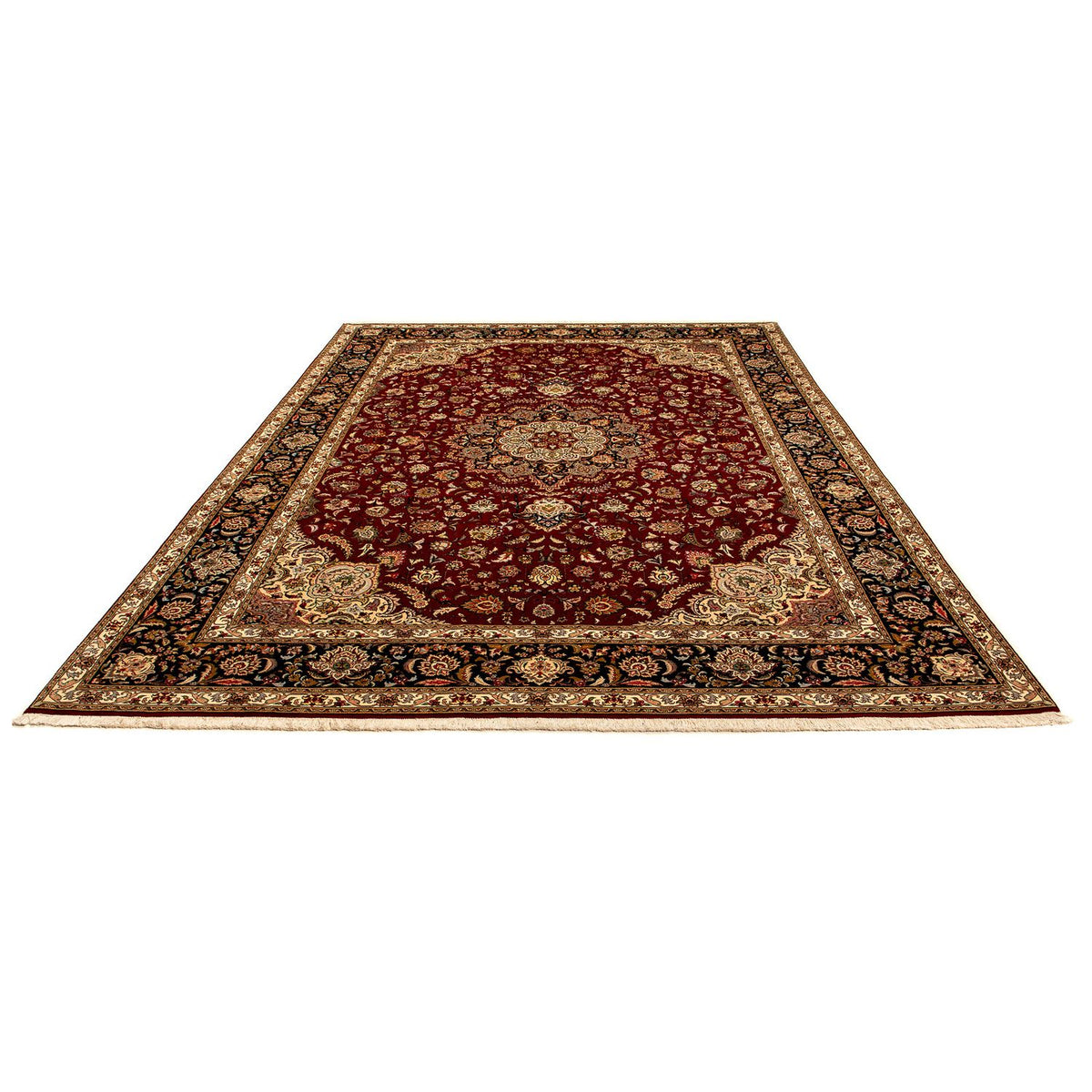 Perzisch tapijt - Tabriz - Royal - 353 x 254 cm - donkerrood