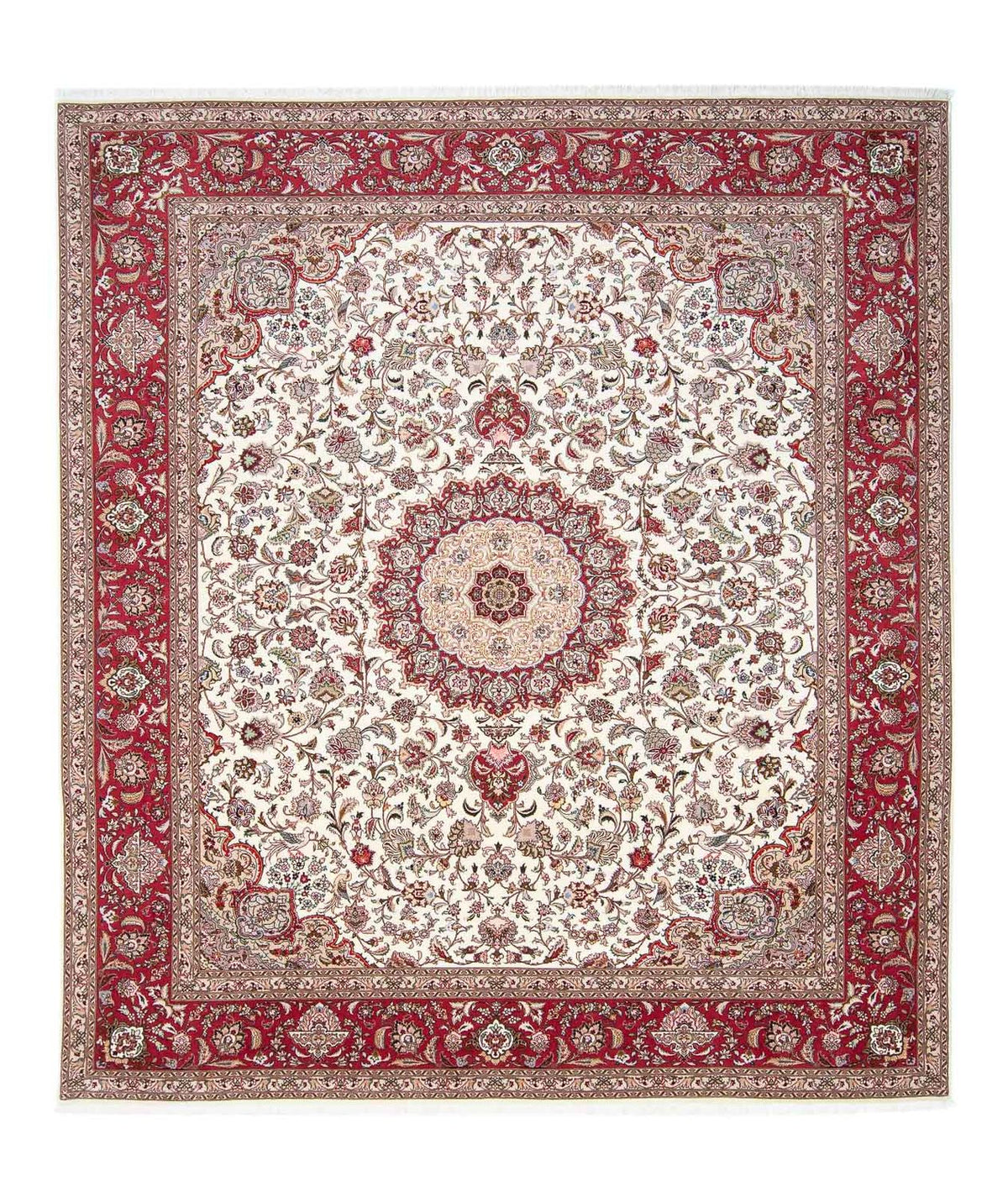 Perzisch tapijt - Tabriz - Royal - 299 x 251 cm - beige