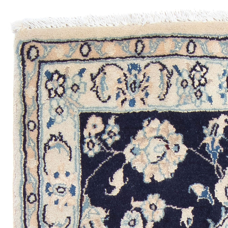 Perzisch tapijt - Nain - Koninklijk - 94 x 54 cm - donkerblauw