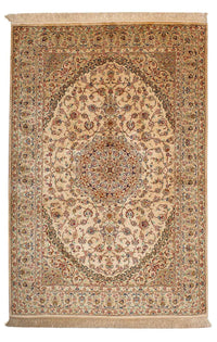 Perzisch tapijt - Ghom - 195 x 131 cm - beige