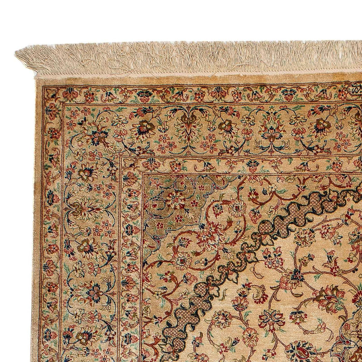 Perzisch tapijt - Ghom - 195 x 131 cm - beige