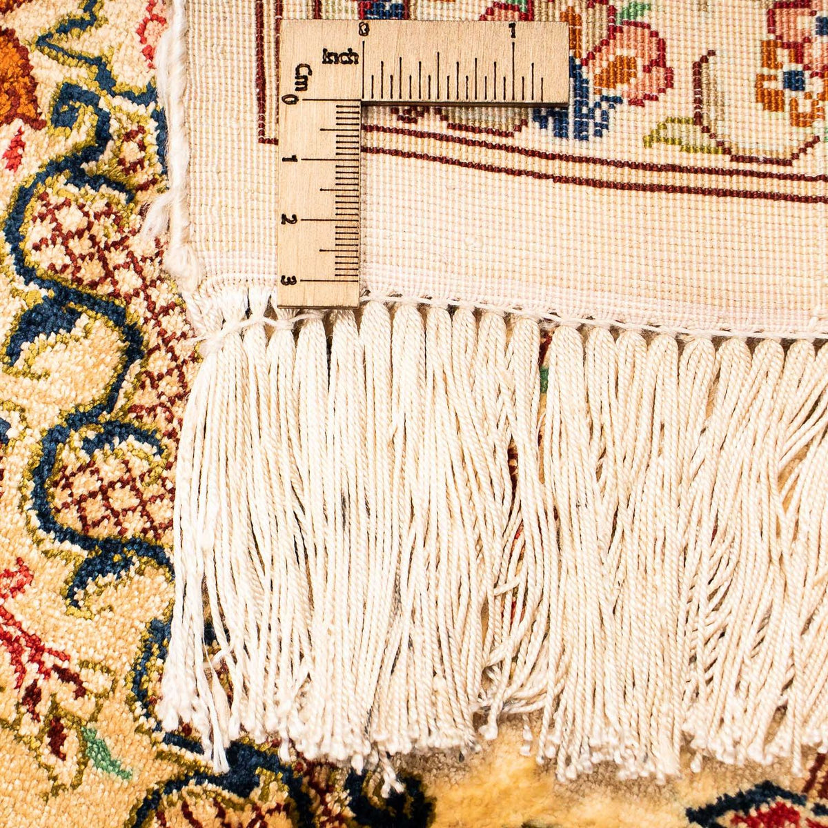 Perzisch tapijt - Ghom - 195 x 131 cm - beige