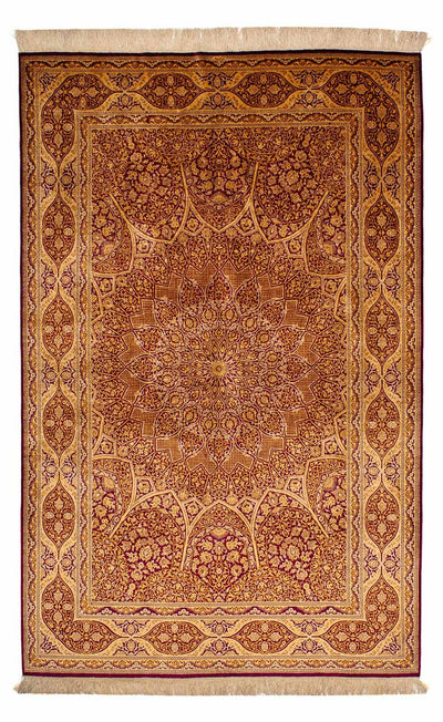 Qom zijde Tapijt 132x216cm - Perzisch tapijt