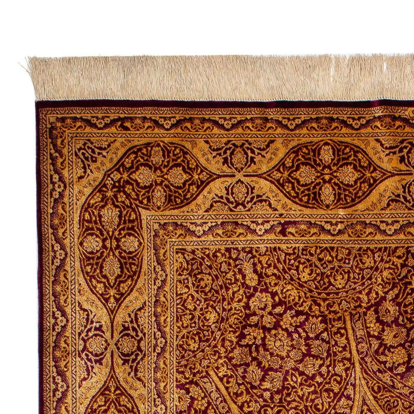 Qom zijde Tapijt 216x132cm - Perzisch tapijt