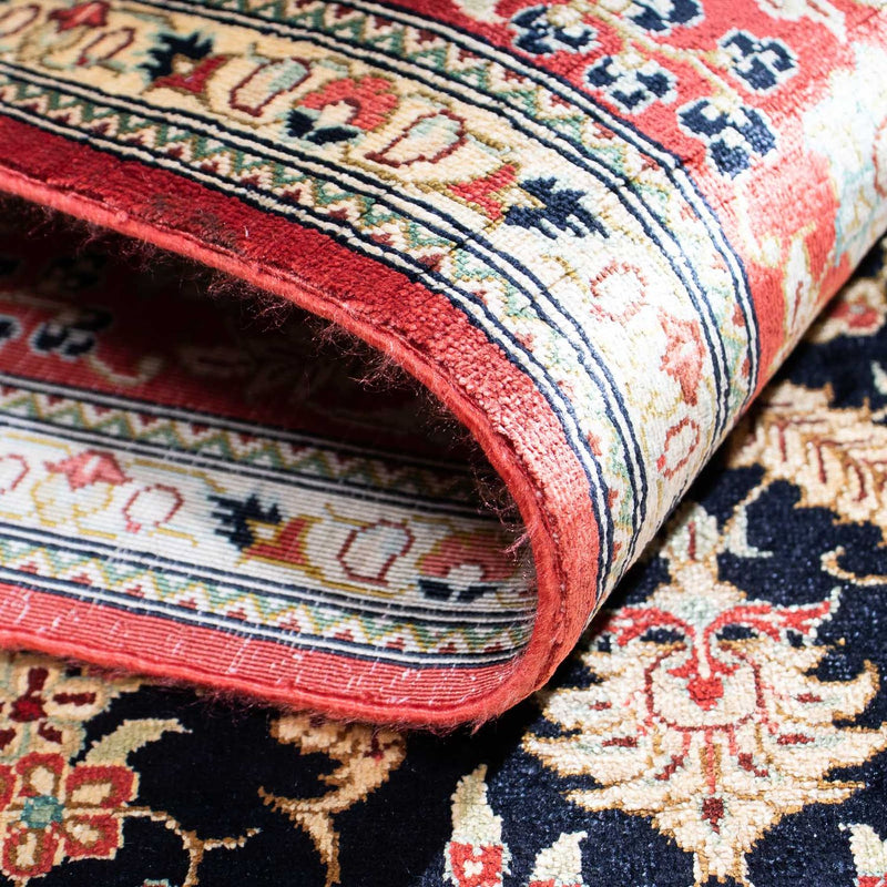 Perzisch tapijt - Ghom - 148 x 98 cm - donkerblauw