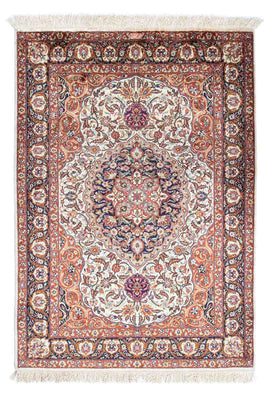 Perzisch tapijt - Ghom - 148 x 102 cm - beige