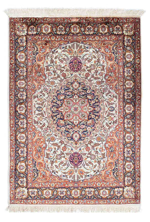 Perzisch tapijt - Ghom - 148 x 102 cm - beige