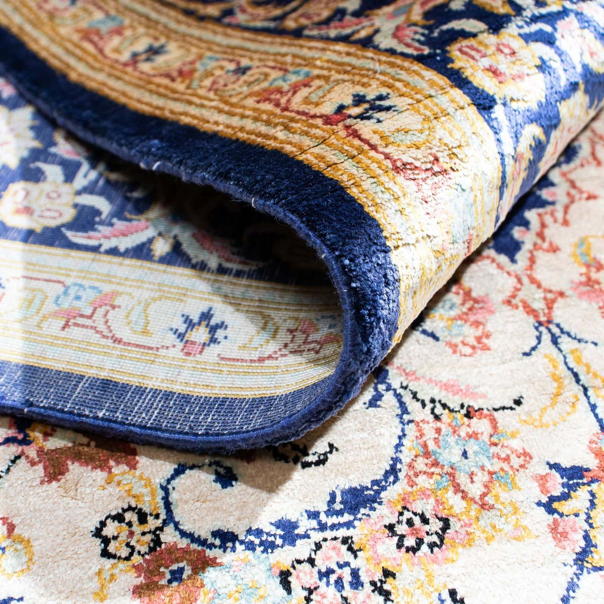 Perzisch tapijt - Ghom - 152 x 102 cm - beige