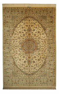 Perzisch tapijt - Ghom - 200 x 133 cm - beige