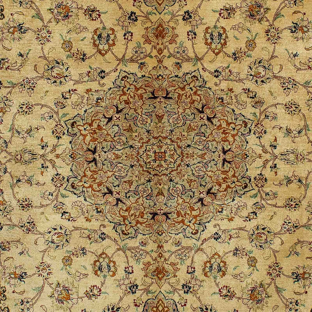 Perzisch tapijt - Ghom - 200 x 133 cm - beige