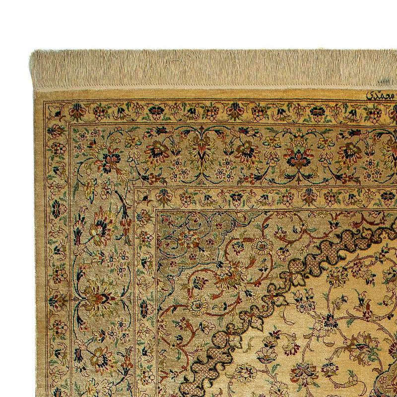 Perzisch tapijt - Ghom - 200 x 133 cm - beige