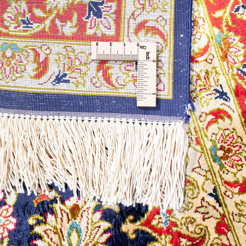 Perzisch tapijt - Ghom - 153 x 100 cm - donkerblauw