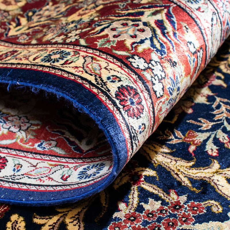 Perzisch tapijt - Ghom - 154 x 98 cm - donkerblauw