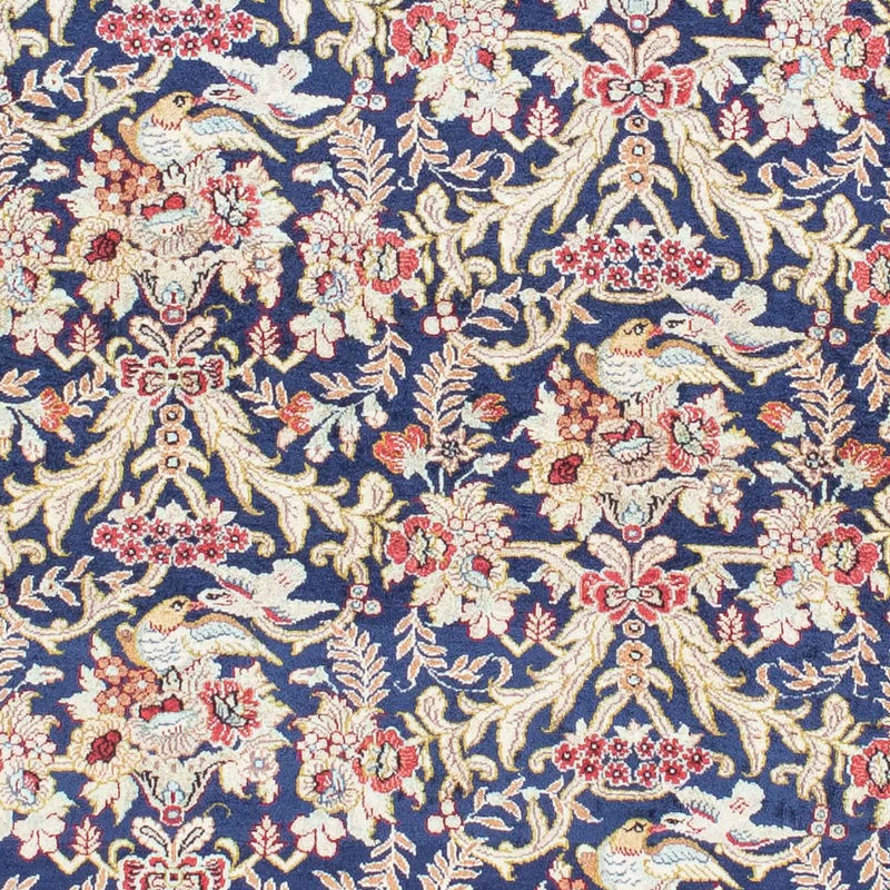 Perzisch tapijt - Ghom - 154 x 103 cm - donkerblauw