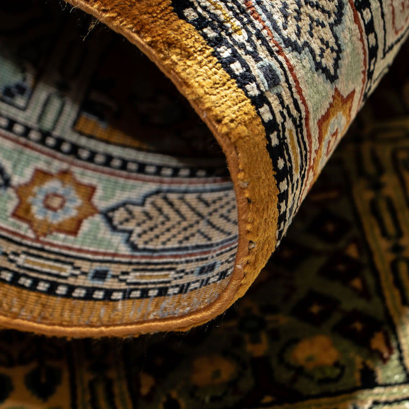 Perzisch tapijt - Ghom - 76 x 50 cm - veelkleurig