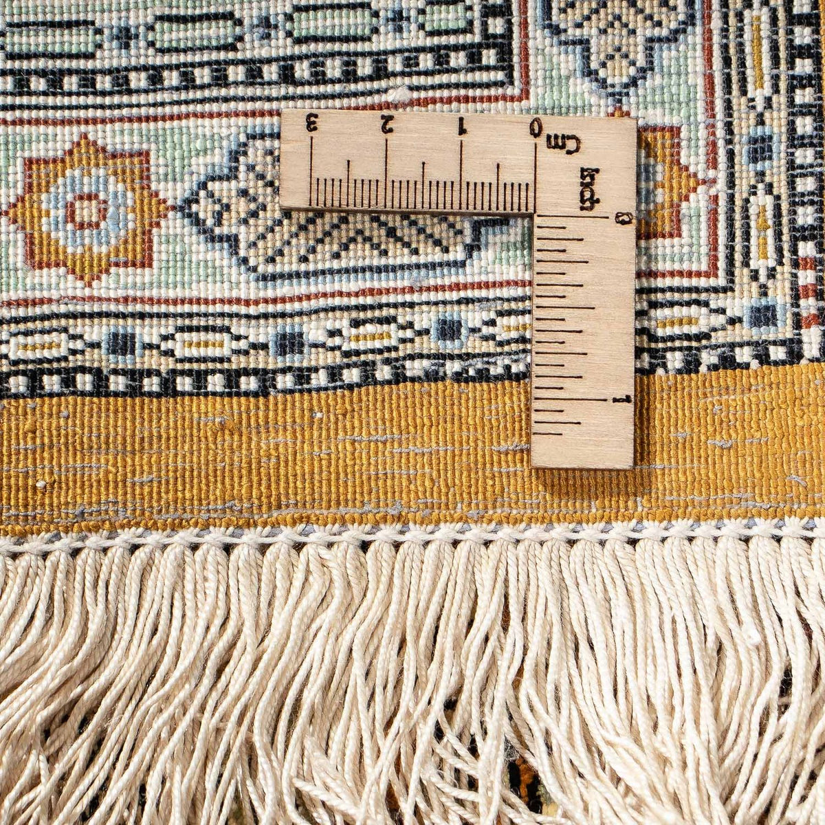 Perzisch tapijt - Ghom - 76 x 50 cm - veelkleurig