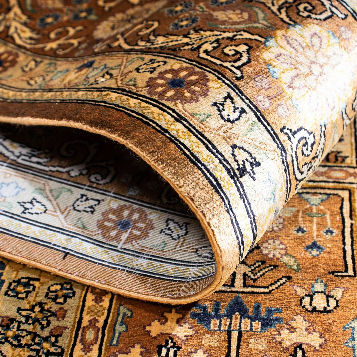 Perzisch tapijt - Ghom - 149 x 96 cm - veelkleurig