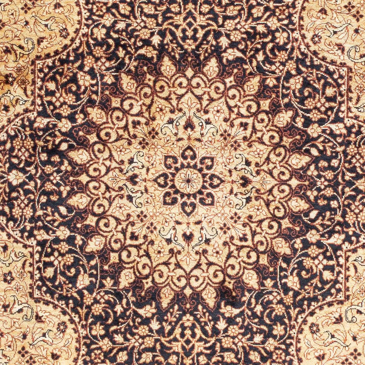 Perzisch tapijt - Ghom - 120 x 76 cm - lichtbruin