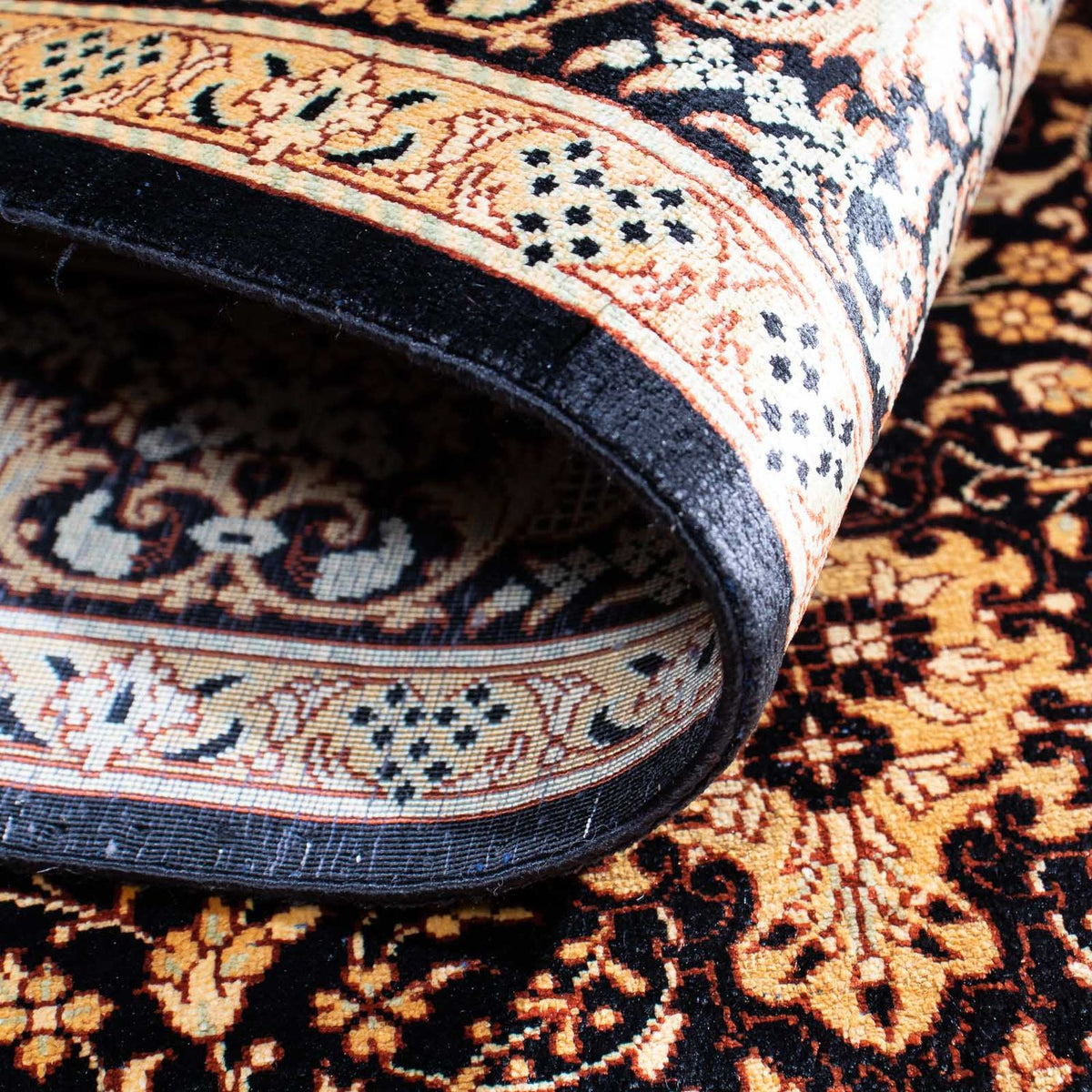 Perzisch tapijt - Ghom - 118 x 78 cm - lichtbruin