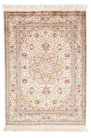 Perzisch tapijt - Ghom - 117 x 81 cm - beige