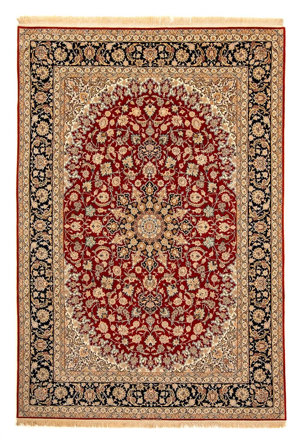 Perzisch tapijt - Isfahan - Premium - 357 x 249 cm - donkerrood