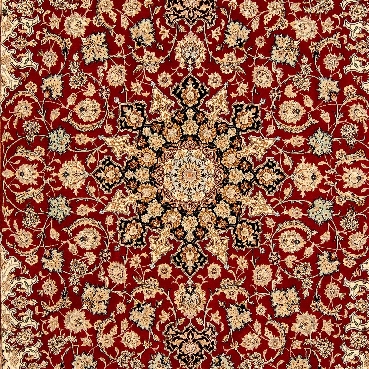 Perzisch tapijt - Isfahan - Premium - 357 x 249 cm - donkerrood