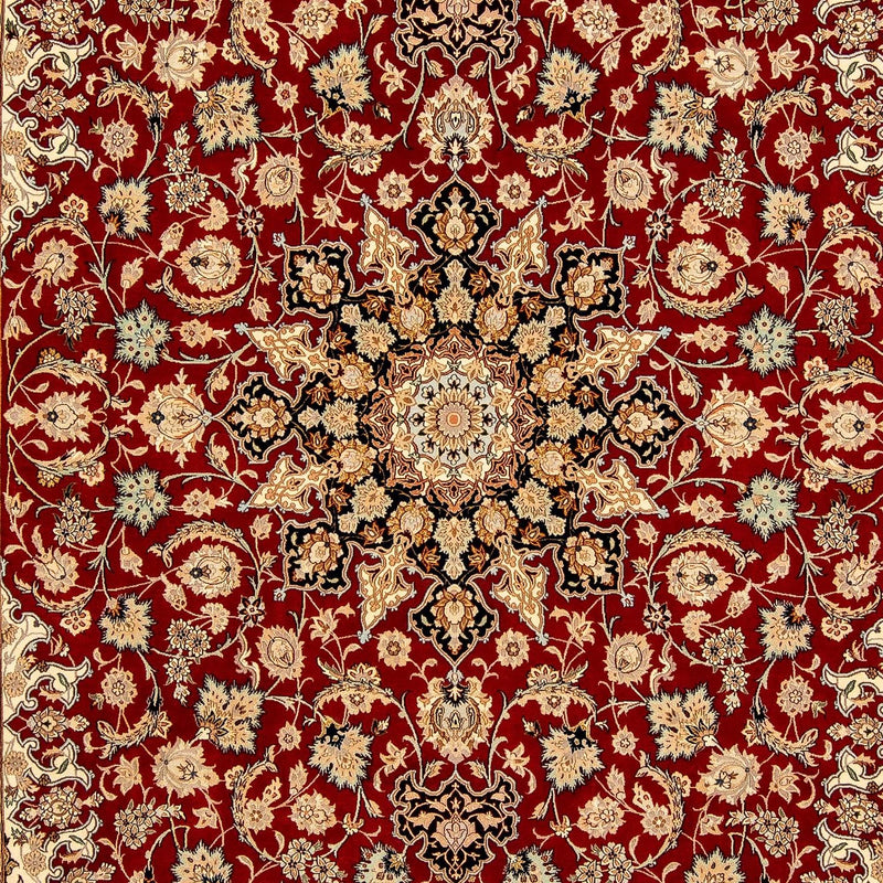 Perzisch tapijt - Isfahan - Premium - 357 x 249 cm - donkerrood
