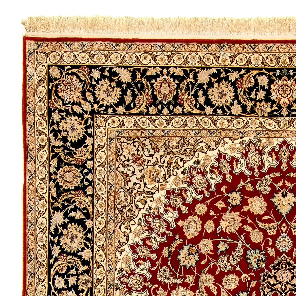 Perzisch tapijt - Isfahan - Premium - 357 x 249 cm - donkerrood