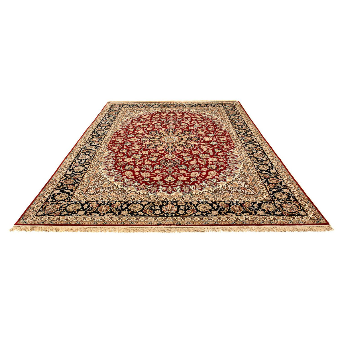 Perzisch tapijt - Isfahan - Premium - 357 x 249 cm - donkerrood